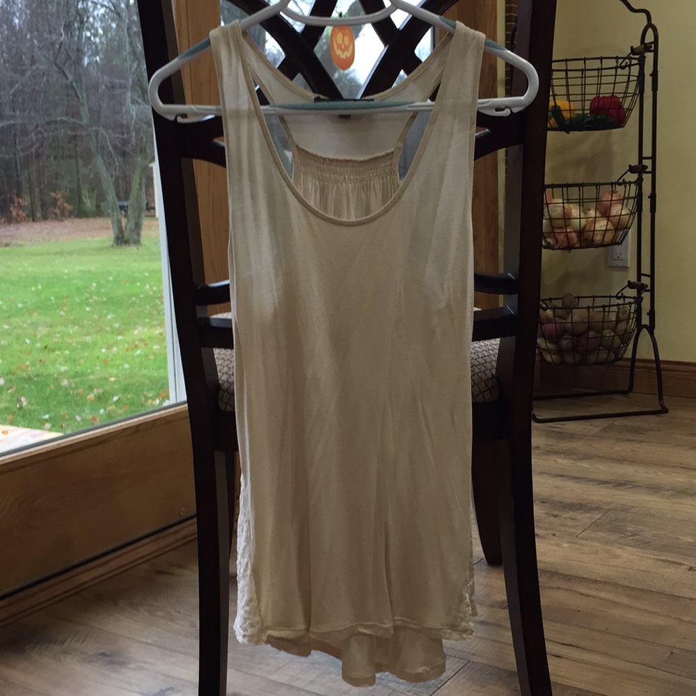 Cream Tank Top